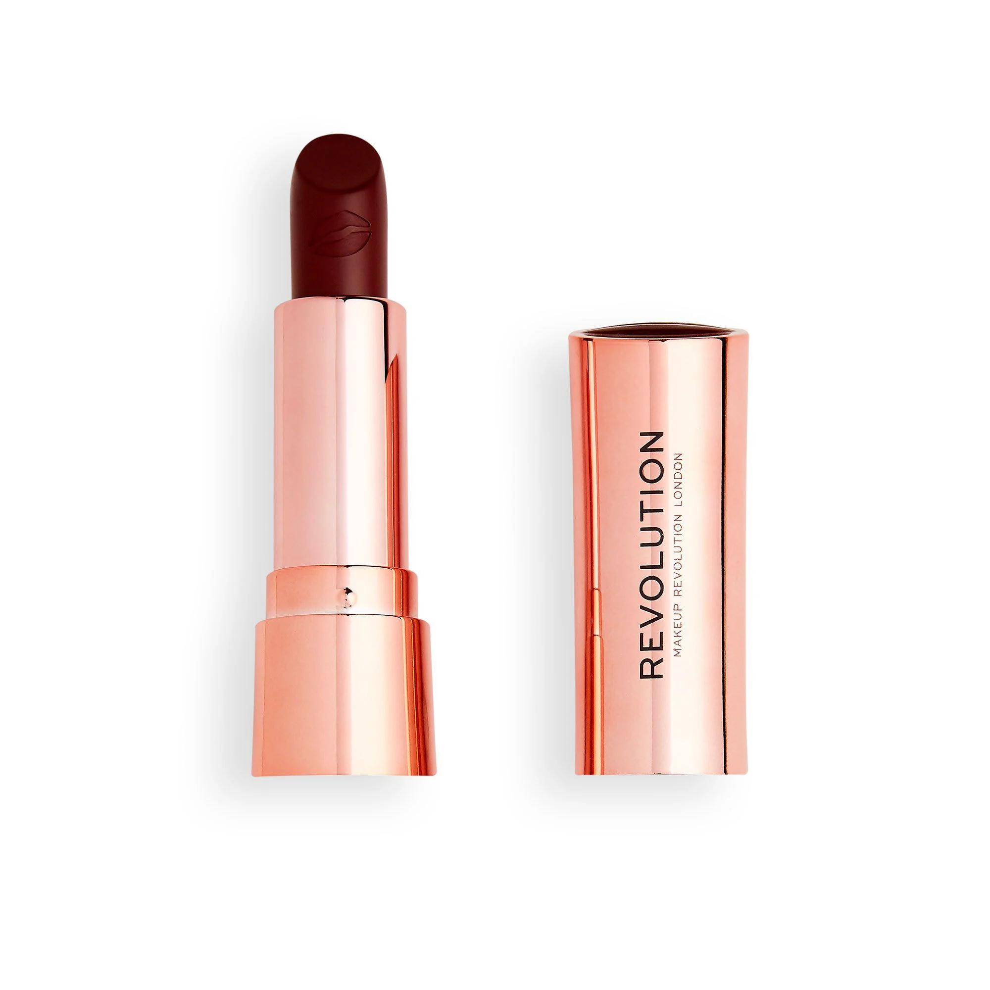 1177115_1 Revolution Satin Kiss Lipstick Vampire Red - Image 1