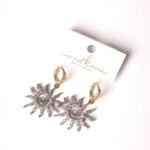 Golden Sunflare Earrings - Image 2