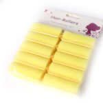 Small Foam Hair Rollers – Yellow (10pcs) - Image 2