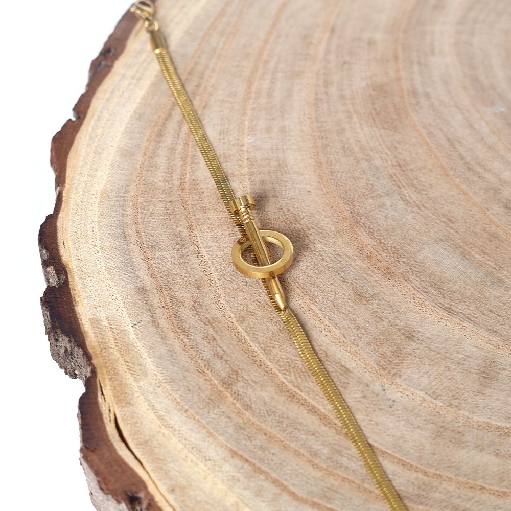 27 Elegant Gold Charm Bracelet - Image 1
