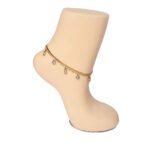Golden Crystal Charm Anklet - Image 2