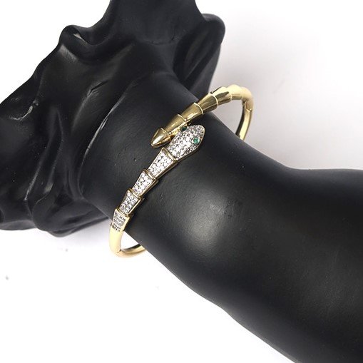 Emerald Snake Bracelet