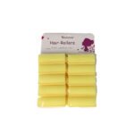 Small Foam Hair Rollers – Yellow (10pcs)