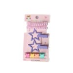 Purple Hair Accessories Set – Star & Colorful Mini Clips