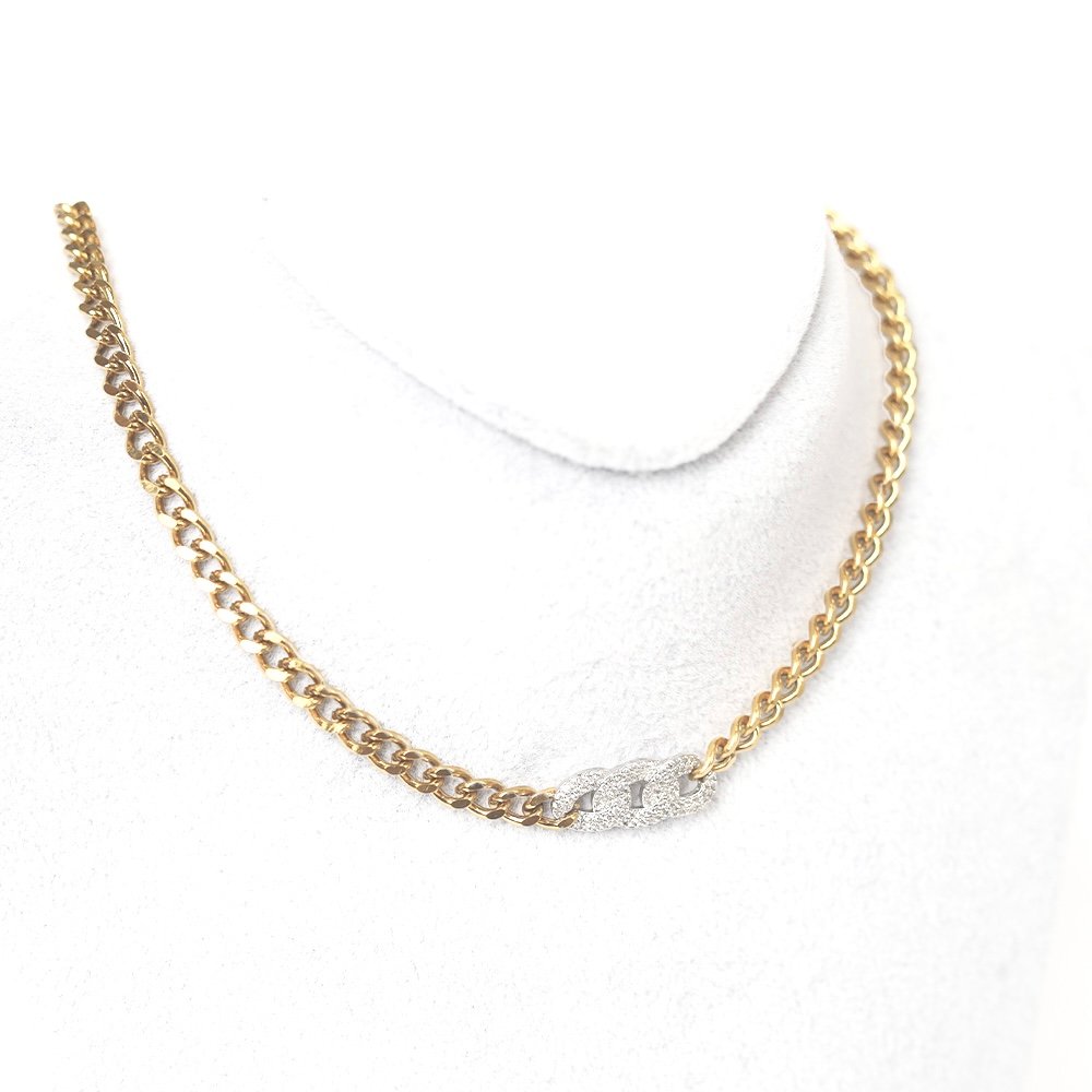 44 Diamond Lock Necklace - Image 1