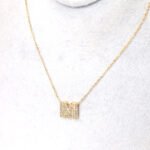 Crystal Letter M Necklace