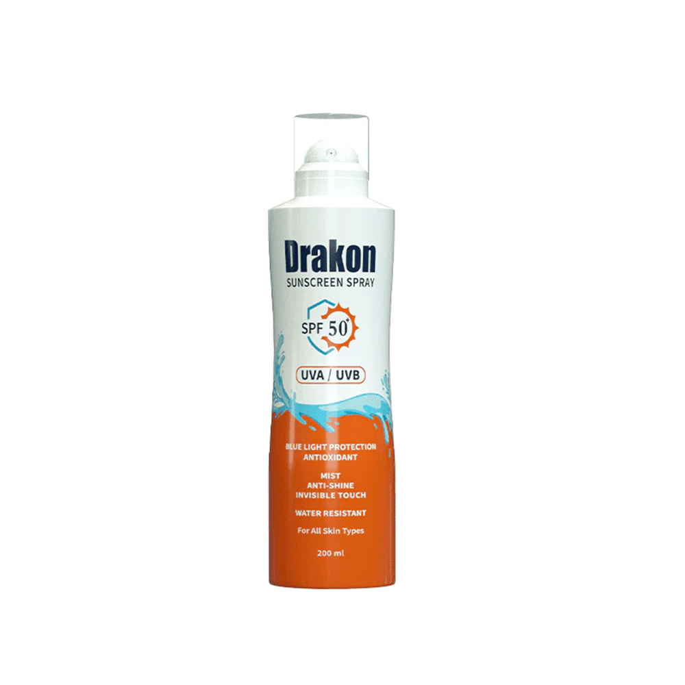 Drakon-Sunscreen-Spray-Invisible-Touch-SPF-50 Drakon Sunscreen Spray Invisible Touch SPF 50+ 1+1offer 200ml - Image 1