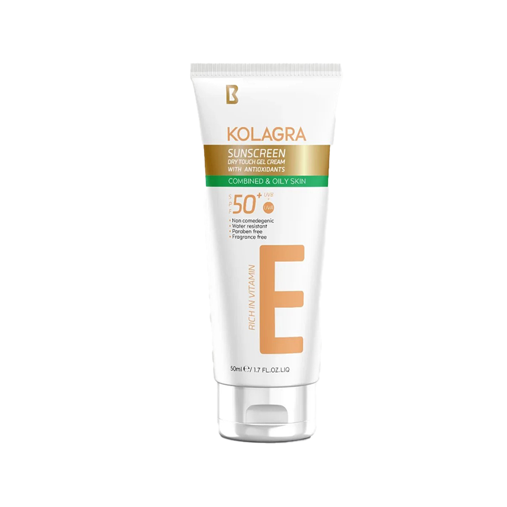 Kolagra-Sun-Screen-dry-touch-Gel-Cream-SPF5050ml Kolagra Sunscreen Dry Touch Gel Cream SPF50+ - Image 1