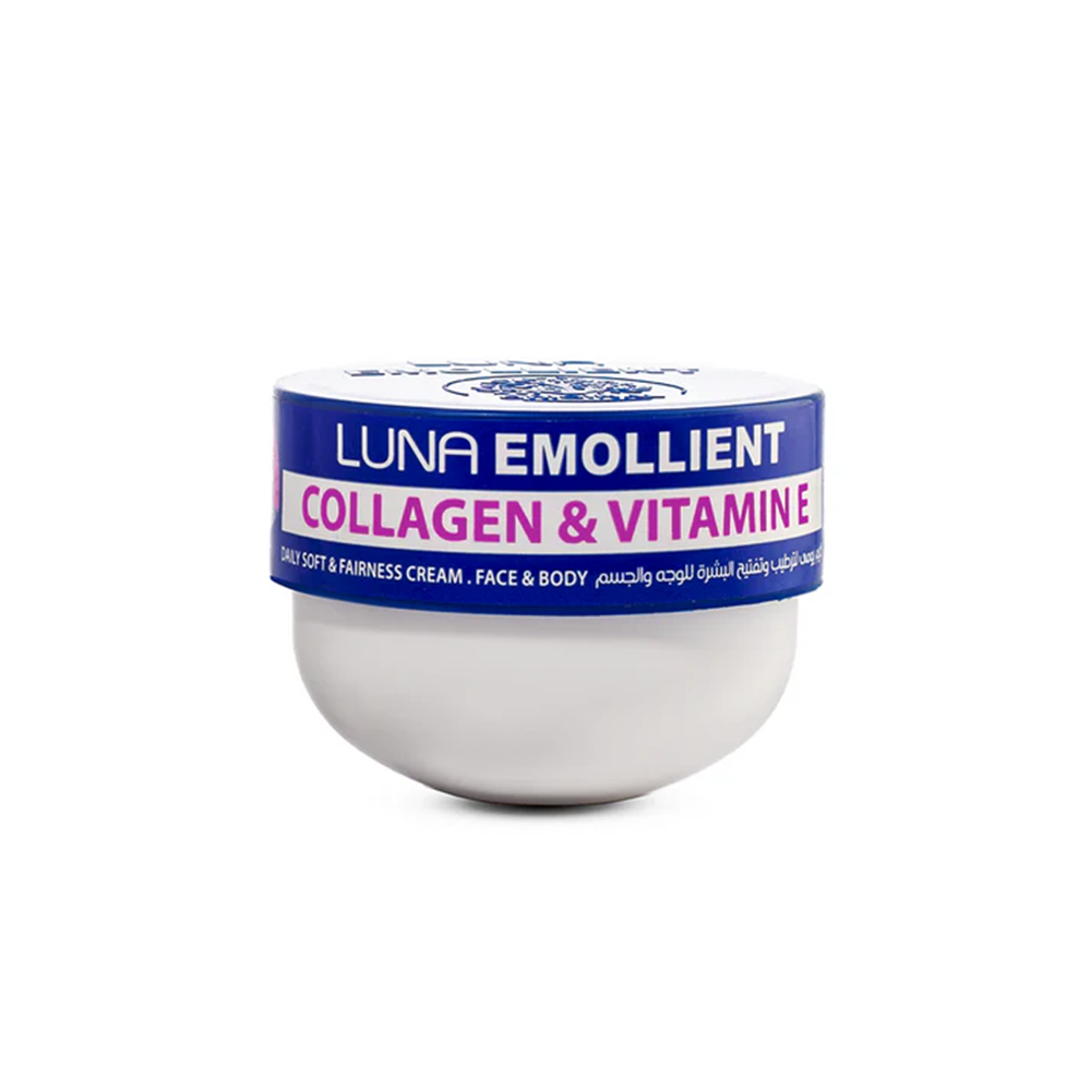 Luna-Emollient-Soft-Cream-Vit-E-Collagen-160gm Luna Emollient Soft Cream Vit E & Collagen - Image 1