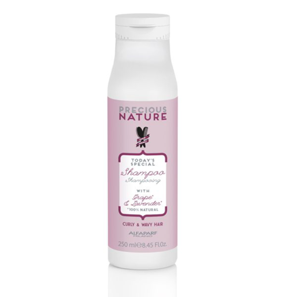 Precious Nature Shampoo with Grape & Lavender 100% Natural for Curly & Wavy Hair