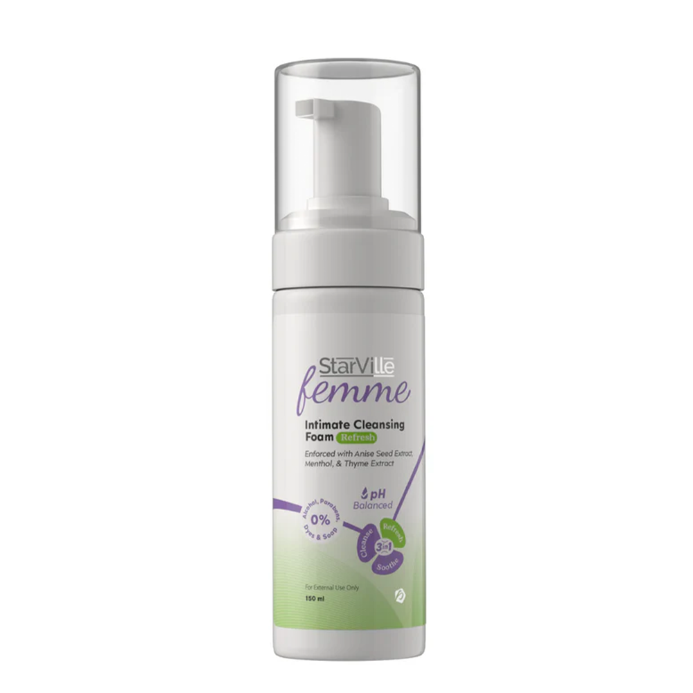 StarVille-Femme-Intimate-Cleansing-Foam-Refresh-150-ml StarVille Femme Intimate Cleansing Foam Refresh 150 ml - Image 1