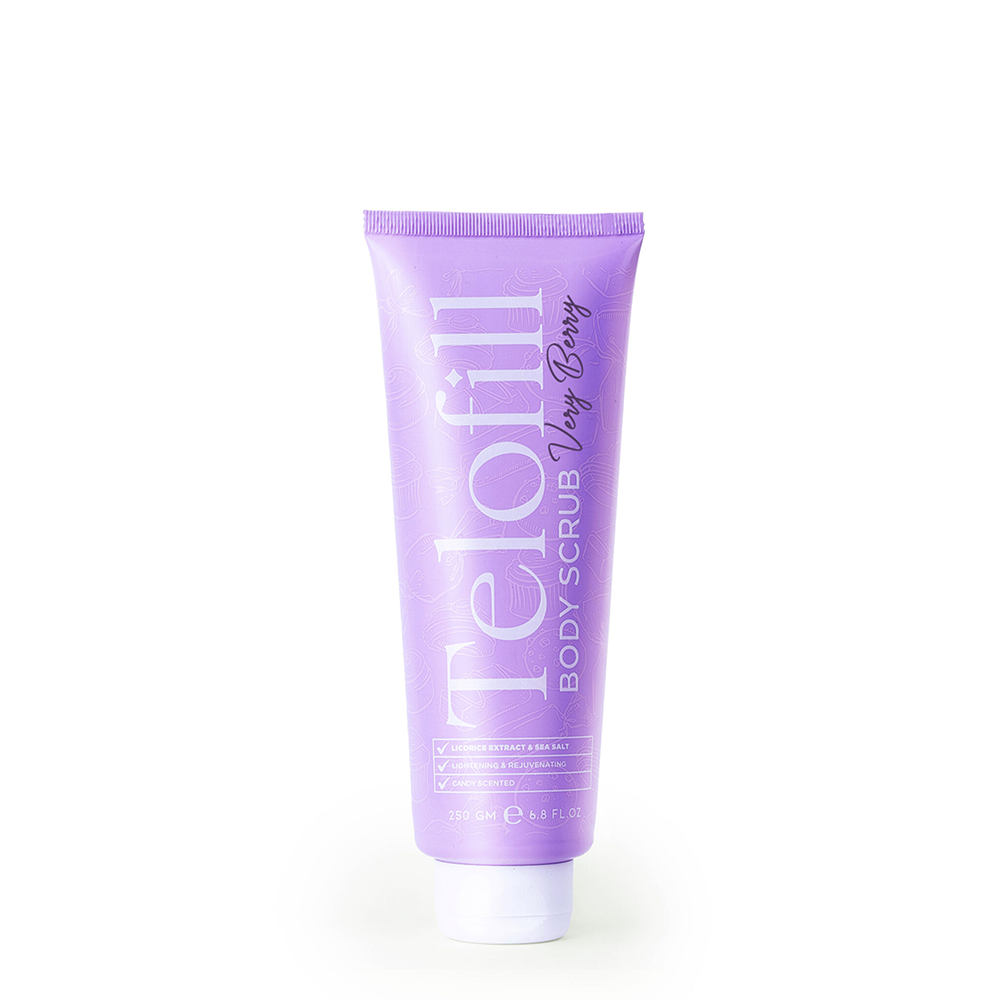 Telofill-Very-Berry-Body-Scrub-1 Telofill Very Berry Body Scrub 250ml - Image 1