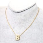 Crystal Letter B Necklace