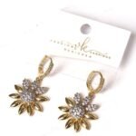 Golden Sun Flower Earrings
